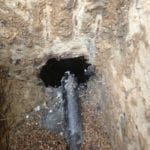 Richmond Repair Sewer Shear And Replace Line Through Foundation With Ductile Steel2