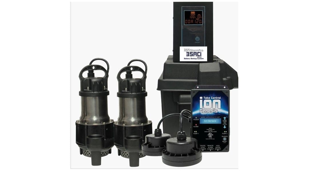 Ion Technologies 35aci Deluxe Battery Backup Sump Pump System